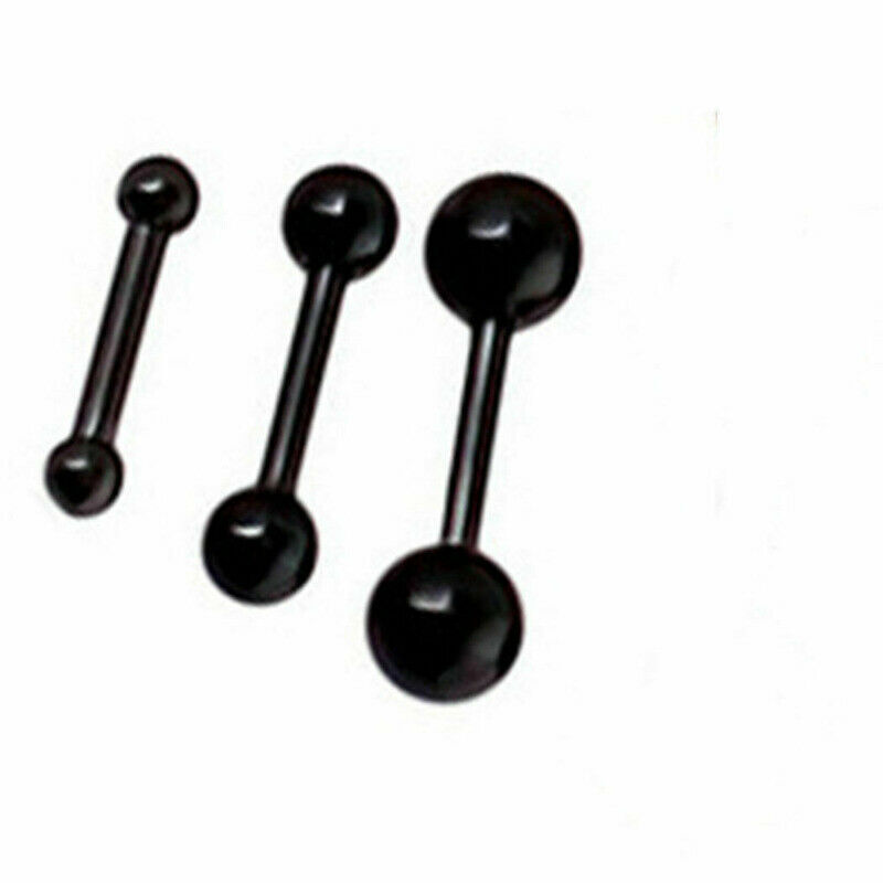Stainless Steel Stud Earrings Round Ball Screw Back Ear Piercing for Men Women