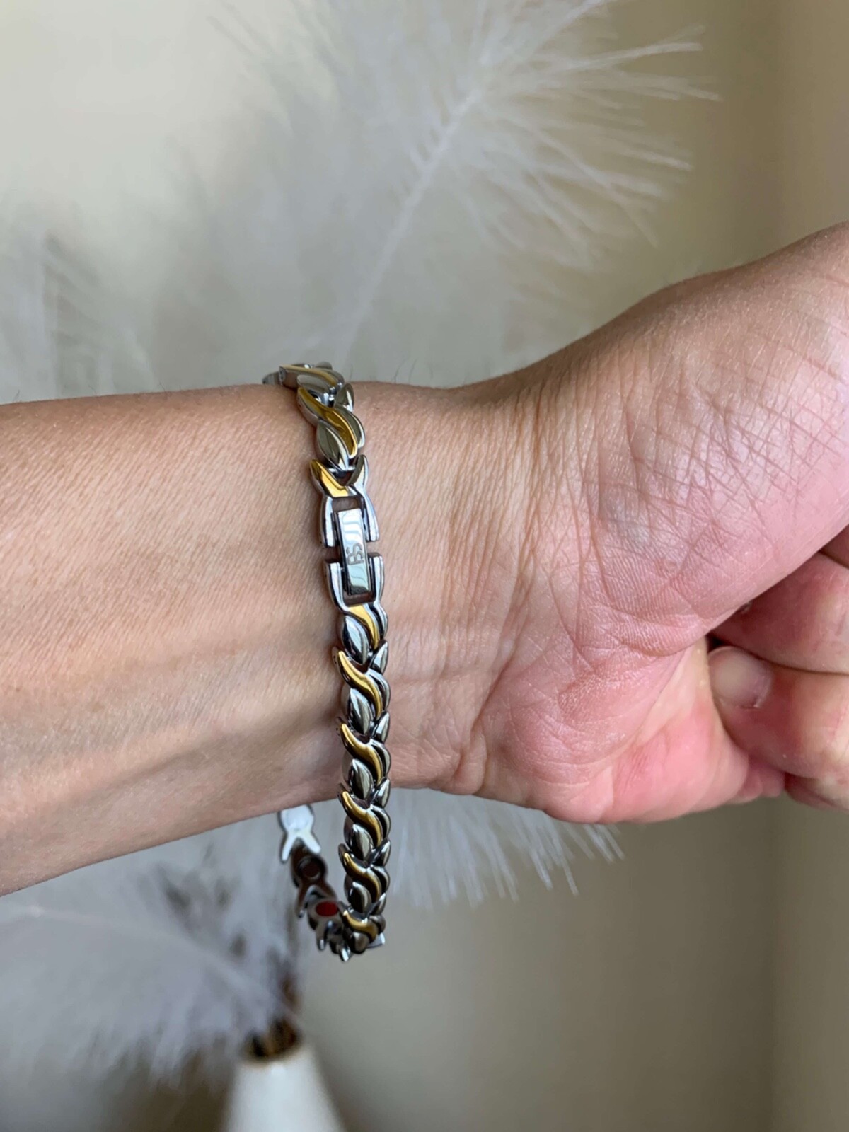 Magnetic Bracelet women Max Magnets Balance Energy Arthritis Pain Relief 6.6 in