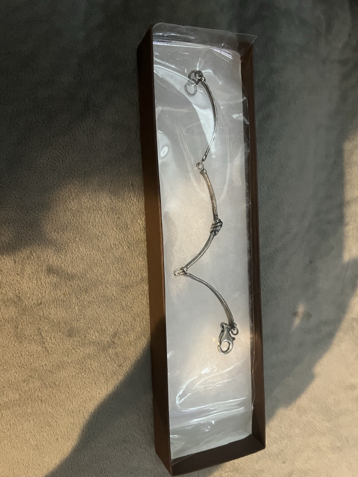Sterling Silver .925 Silpada New In Box Knot Bracelet Lobster Clasp
