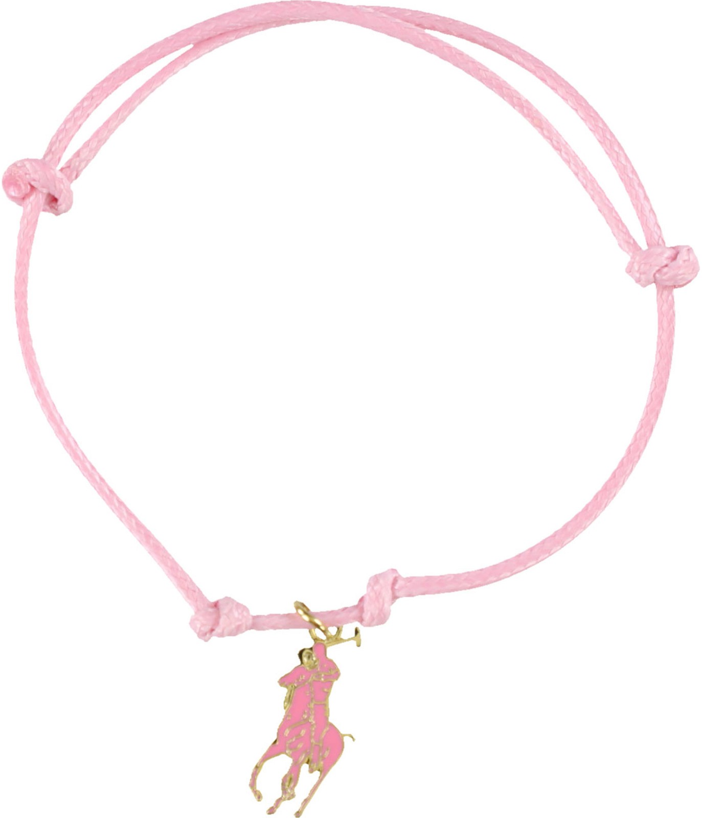 Ralph Lauren Unisex-Adult Pink Pony Charm Bracelet, Pink, One Size
