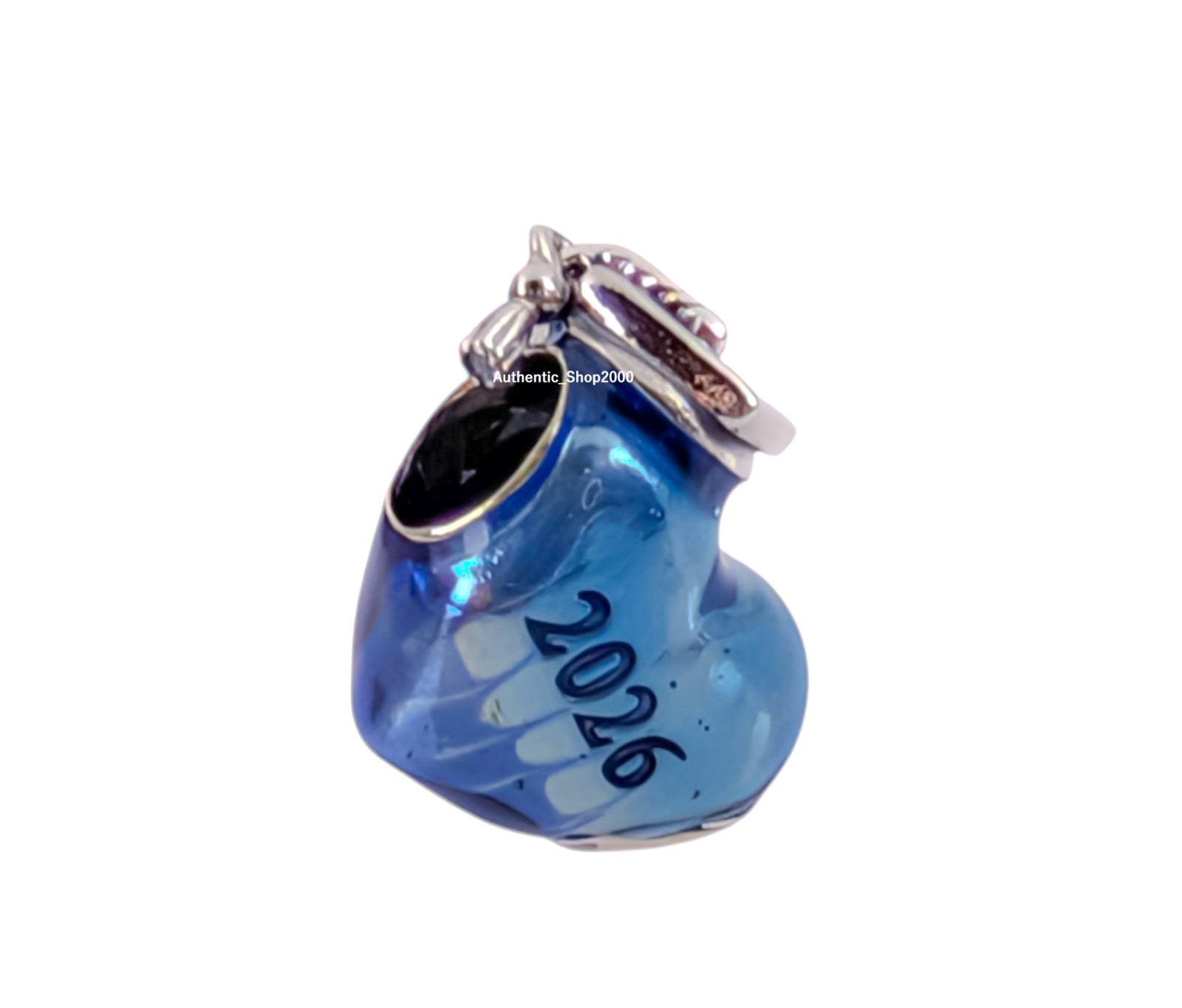 NEW 100% Authentic PANDORA 925 Blue 2026 Graduation Cap Heart Charm 794635C02