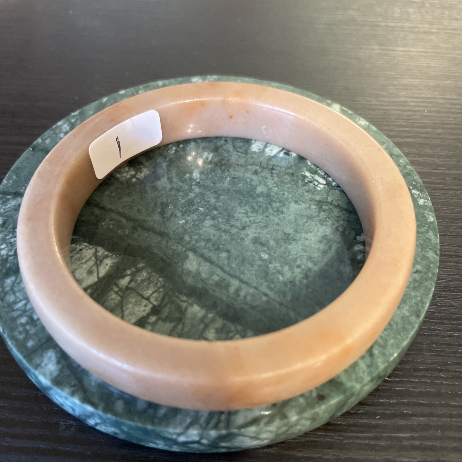 Excellent Untreated Natural Jade Bangle 60 Mm Like Bubble Tea