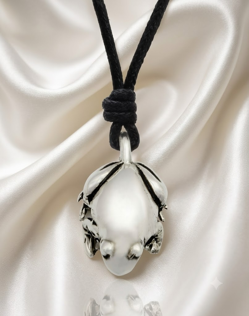 Cute Frog 92.5 Sterling Silver Pewter Brass Charm Necklace Pendant Jewelry