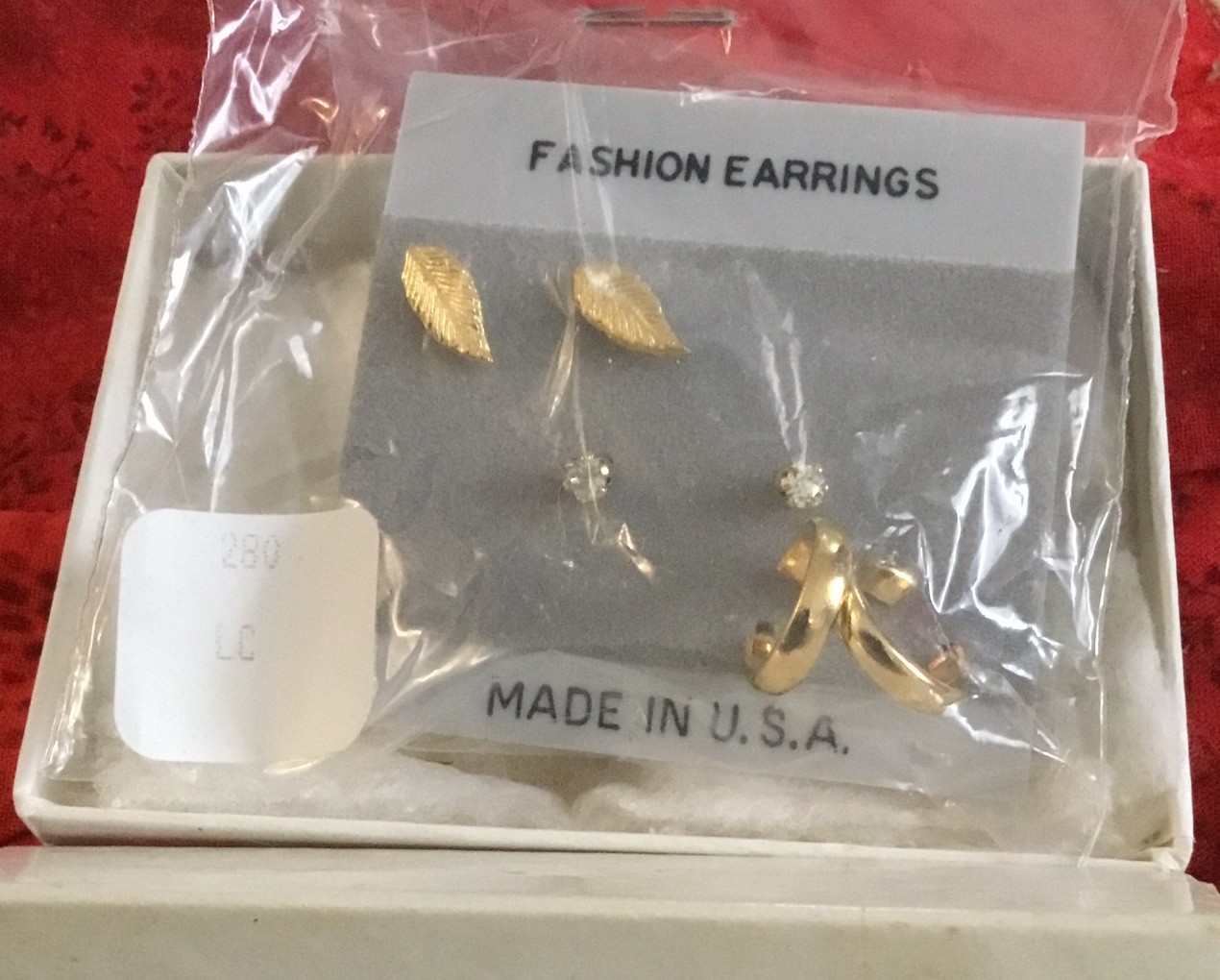 Set Of (3) Contempo Pierced Earrings Plus (4) Other Fashion Earrings