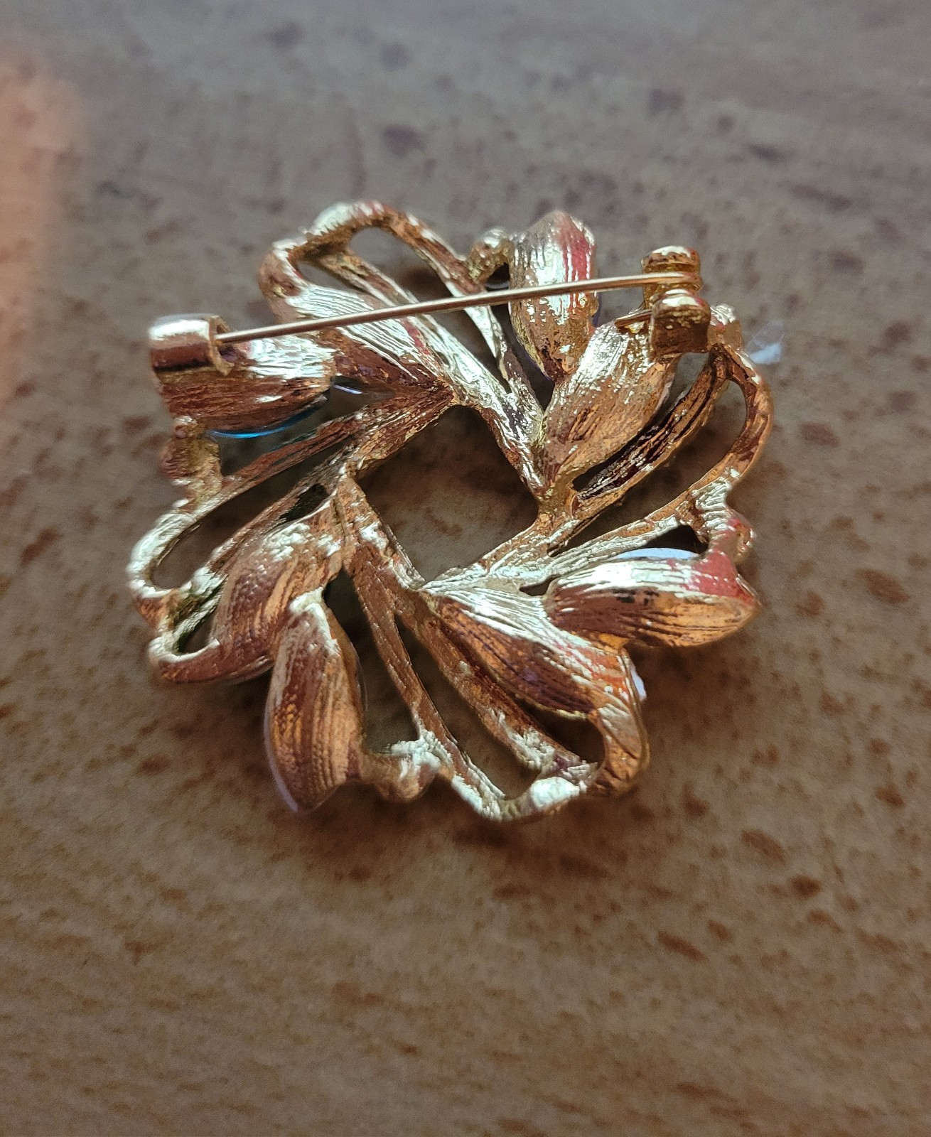 Beautiful Multicolor 2″ Rhinestone Flower All Occasions Brooch Pin CA USA P180-7