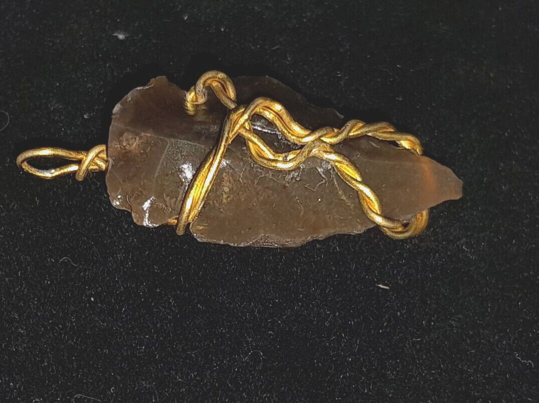 Twist Gold GP Arrowhead necklaces male female pendants jewelry new Gifts unisex