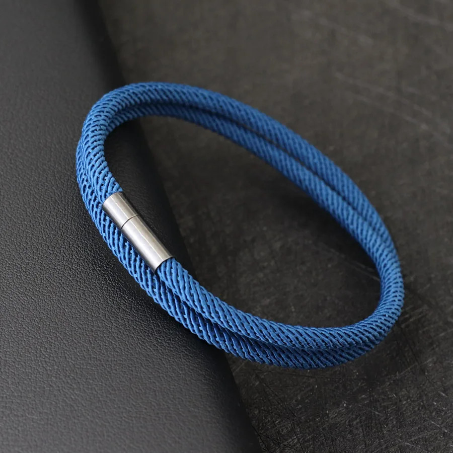 Noter New Arrival Mens Rope Bracelet 4Mm Nylon Double Layer Lucky Thread Braclet