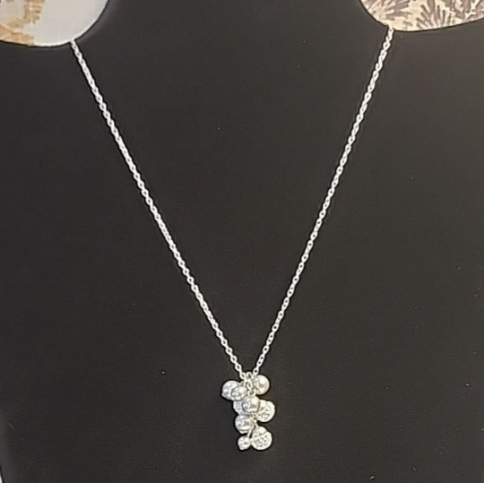 Swarovski Rumor Small Necklace Grey Crystal Pearls Clear Pavé Rhodium 40cm NIB