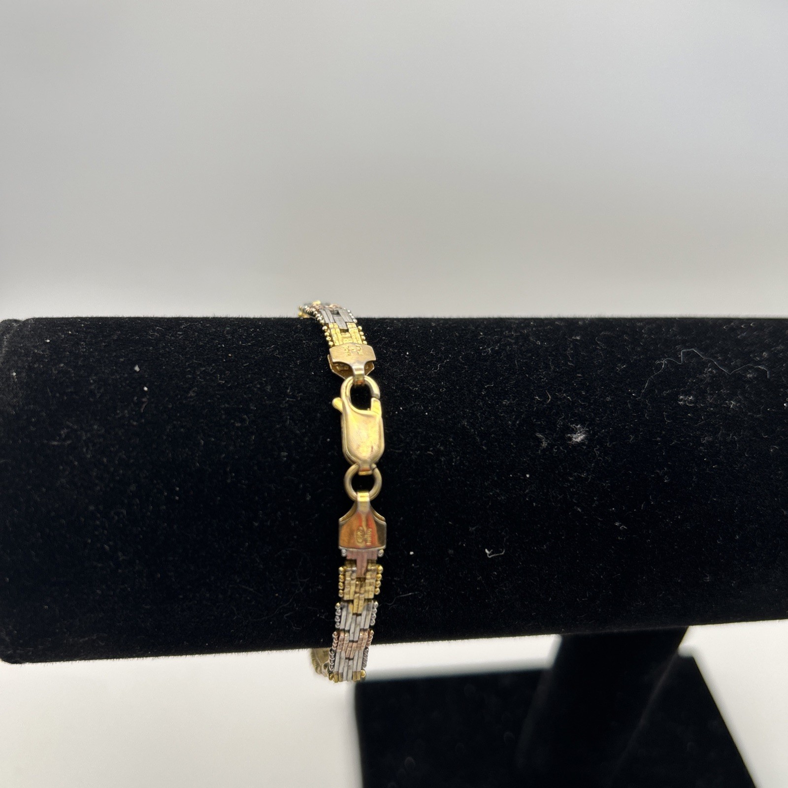 7Inch Tri Color 925 Italy Bracelet By Minor