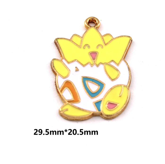 New 80 Pcs Japanese Anime Mixed Enamel Charms Metal Pendants DIY Jewelry E50