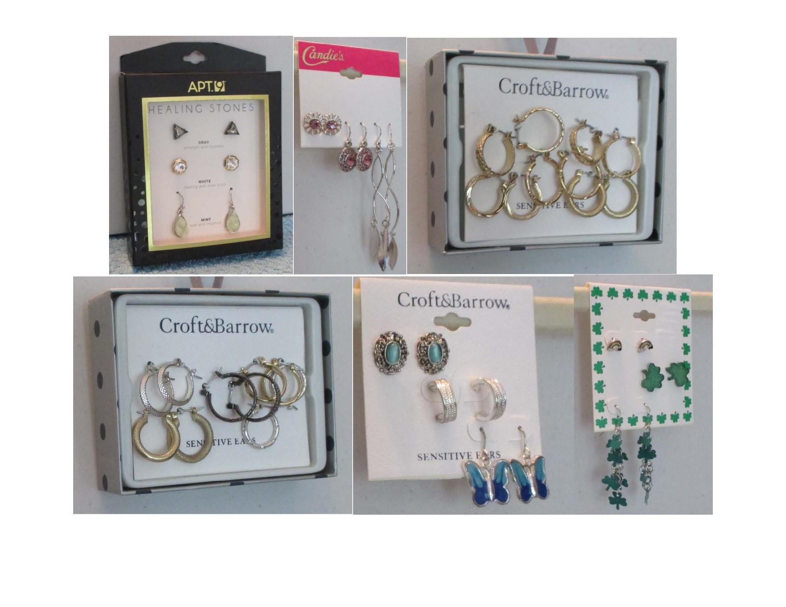 Quality Fashion Earrings Fish Hook-Lever Back- Hoops-Studs-Sets NEW 65 Options