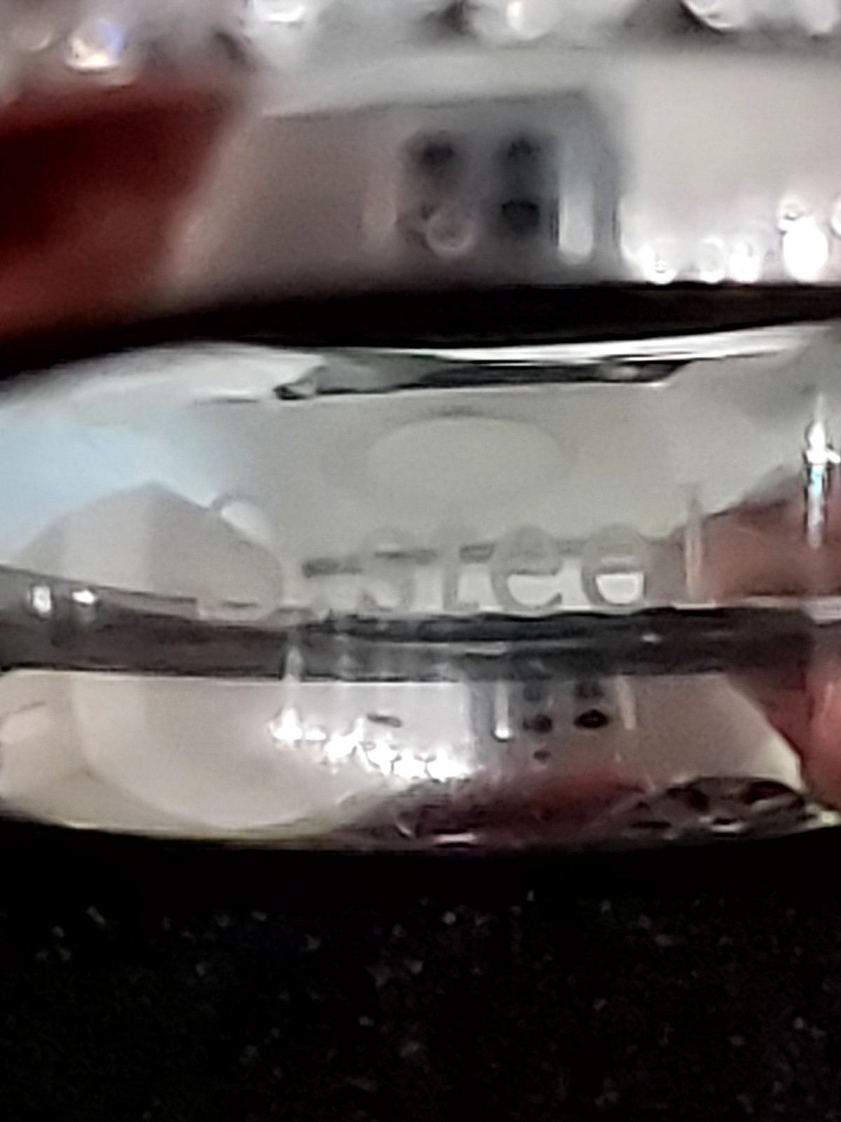 A Stunning S.Steel 5.5mm Wide Band With Channel Set Cubic Zirconia Uk Size L