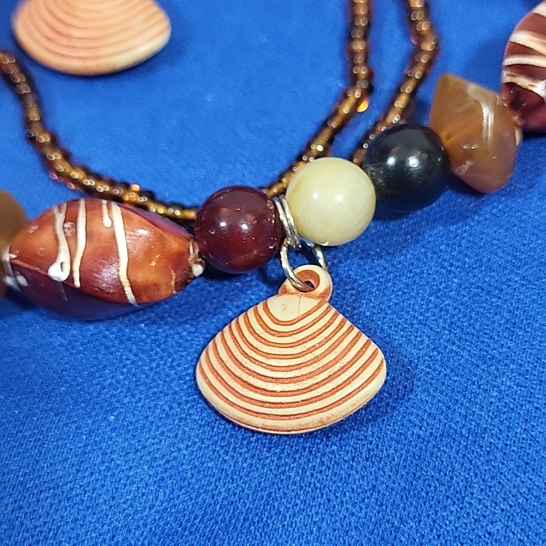 Boho Beaded Charm Bracelet Chinese Coins Slip-On Stackable