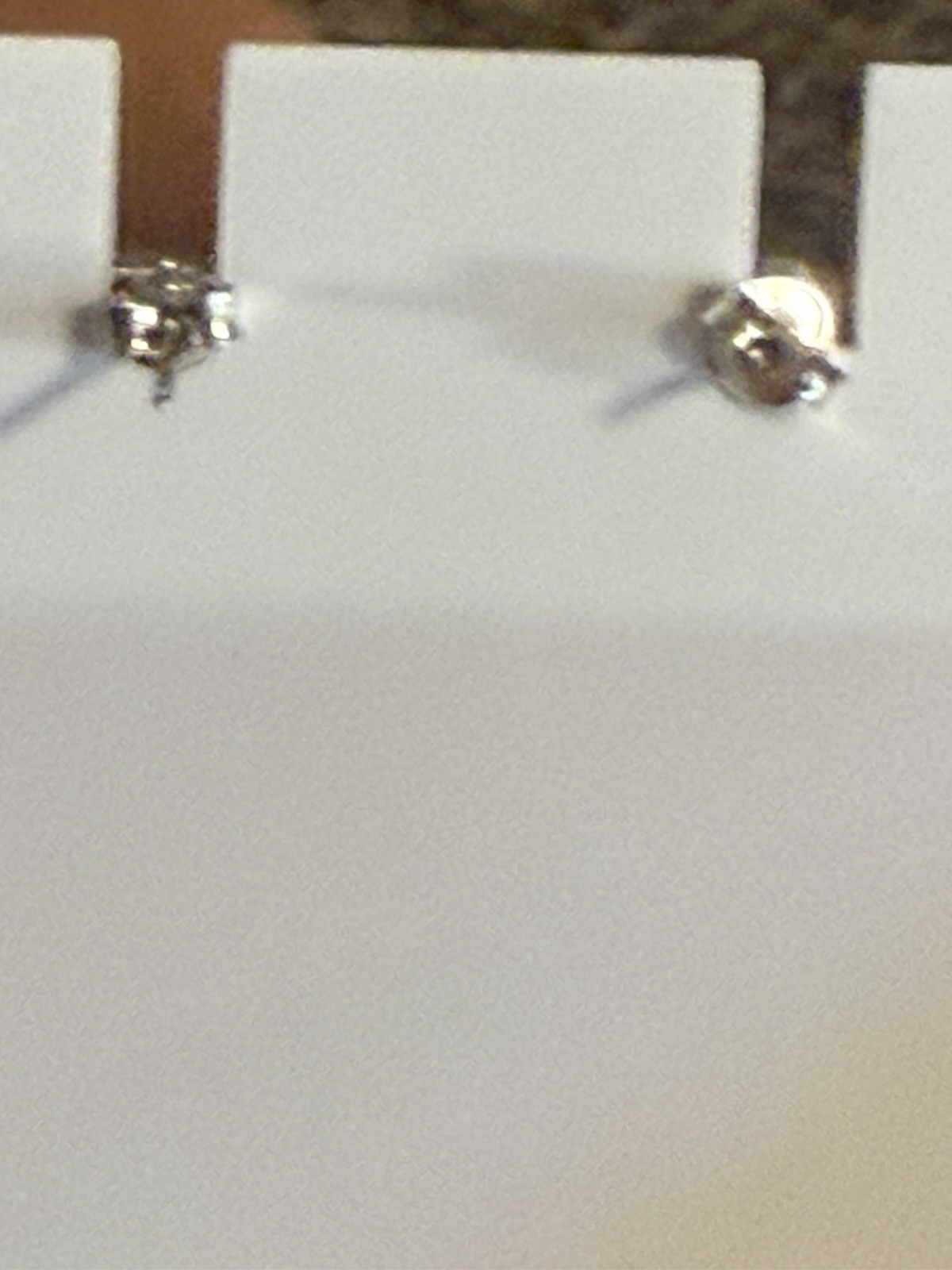 Vintage Rectangle Blue Topaz Sterling Silver Earrings #360