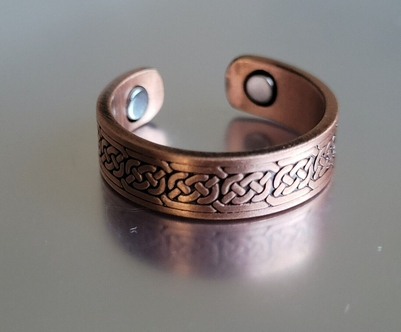 Pure Copper Magnetic Ring – Arthritis Adjustable Ring Celtic Knots