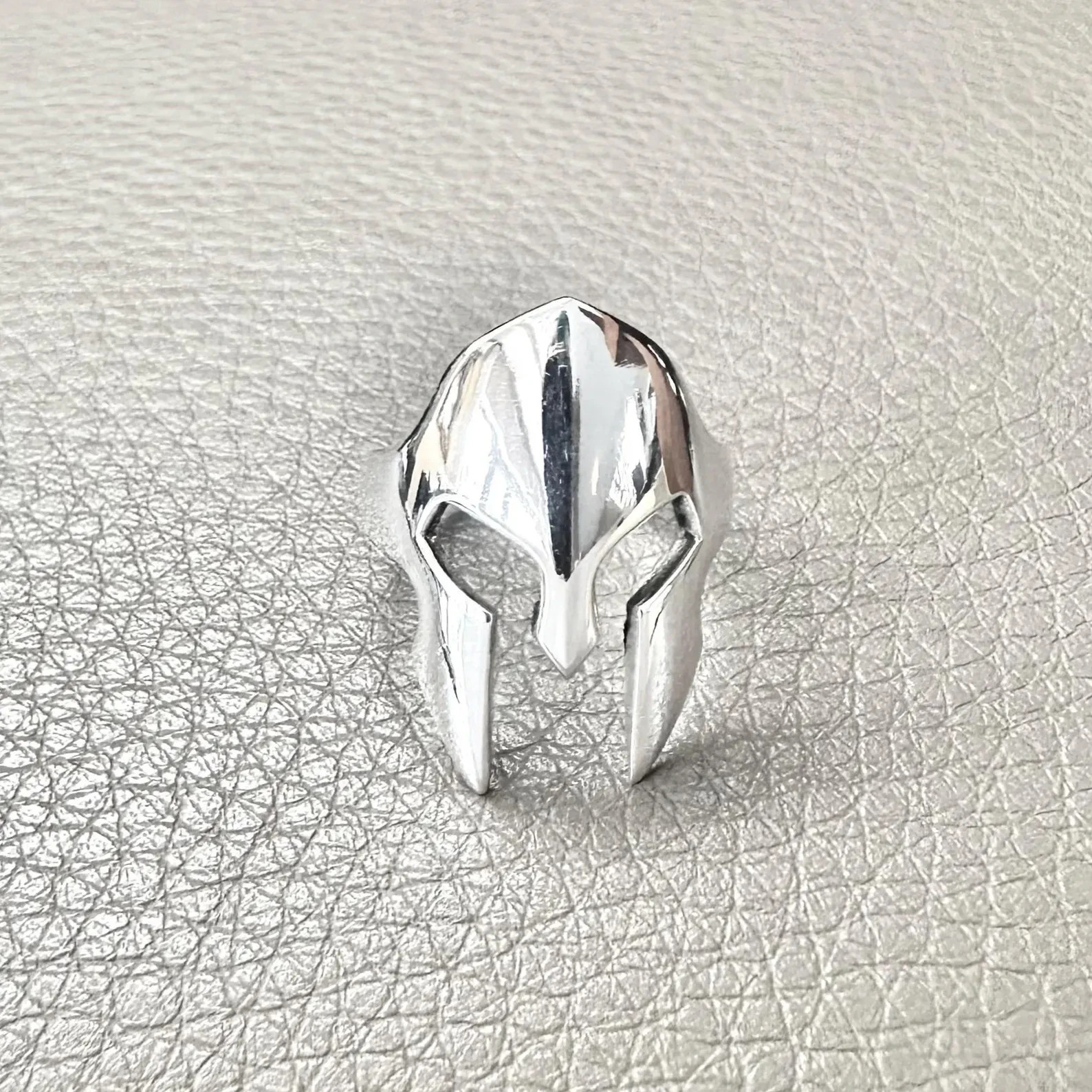 Handcrafted 925 Sterling Silver Sparta’s Helmet Ring Spartans Greek Warrior Ring