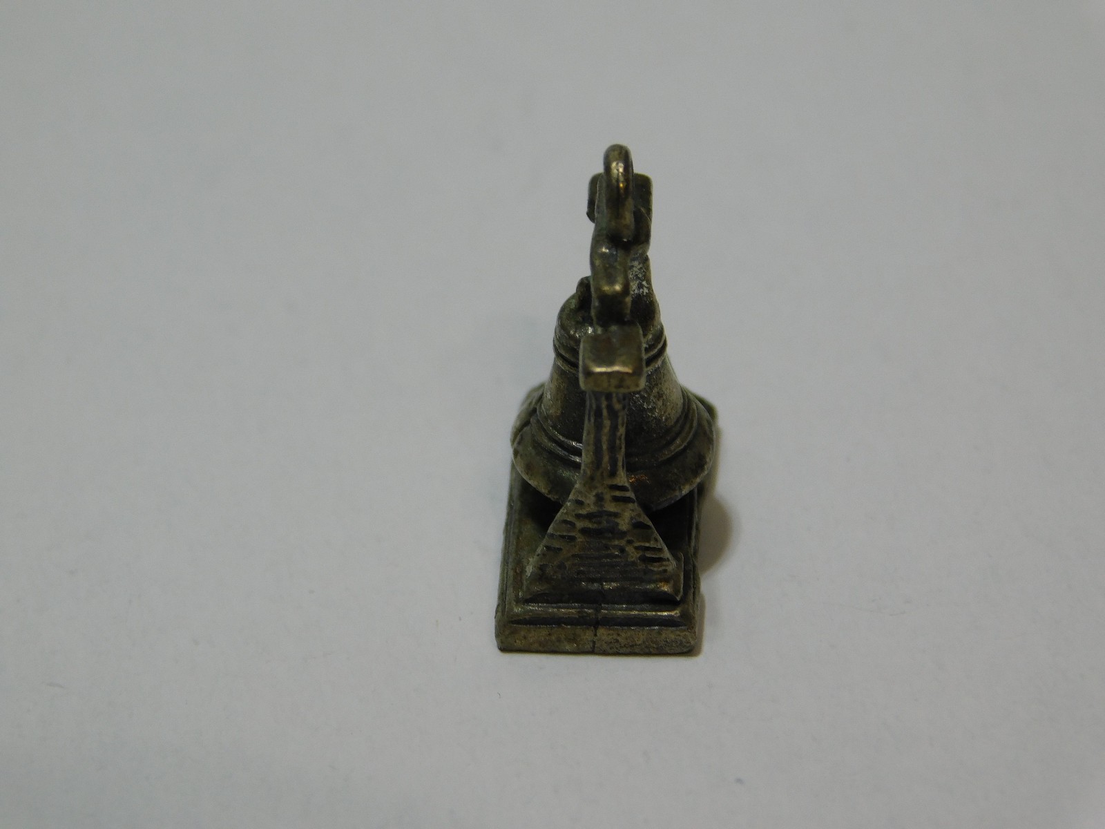 Vintage 3/4″ Liberty Bell Charm stamped “Sterling” in Very Good Condition
