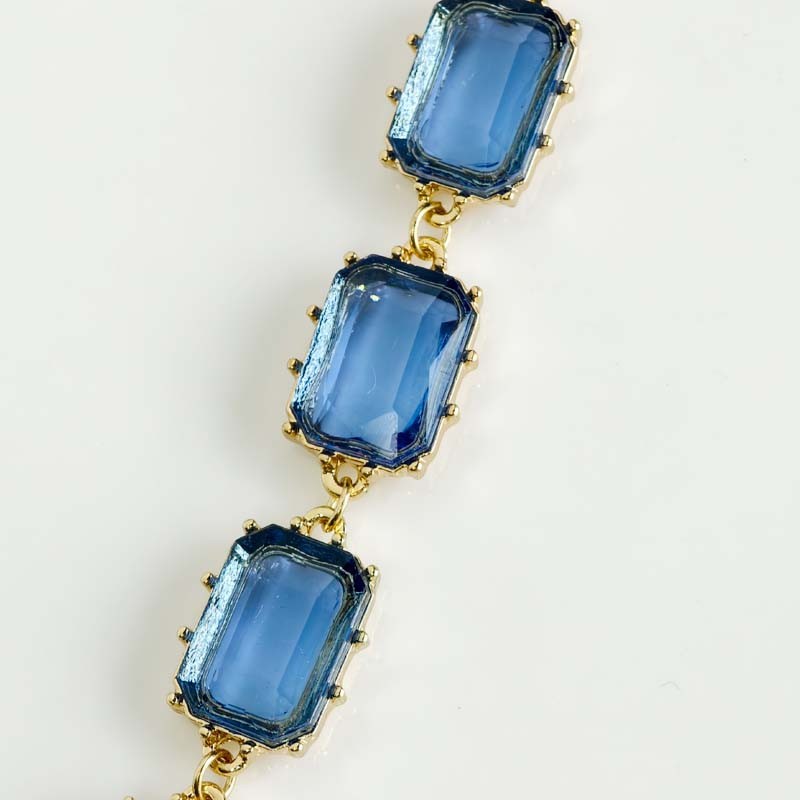 7″+2″ Banana Republic Crystal Bracelet Gift Chic Women Party Vacation Jewelry