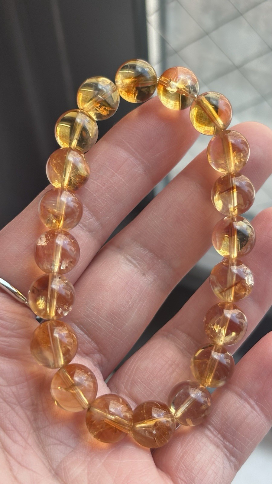 Good Quality Golden Healer Round Bead Bracelet 9.5MM