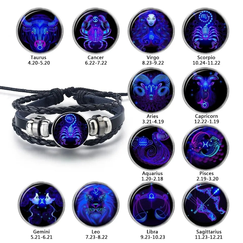 Zodiac Sign Spirit Bracelet Manifest Your Desires The Desire Horoscope Gift 2025