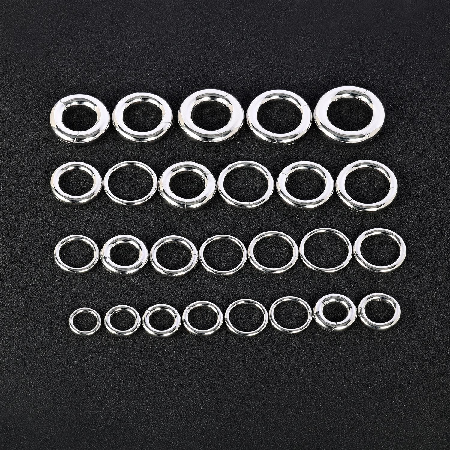 1 Pc Large Size Hoop Earrings Stainless Steel Ear Gauges Punk Septum Piercing