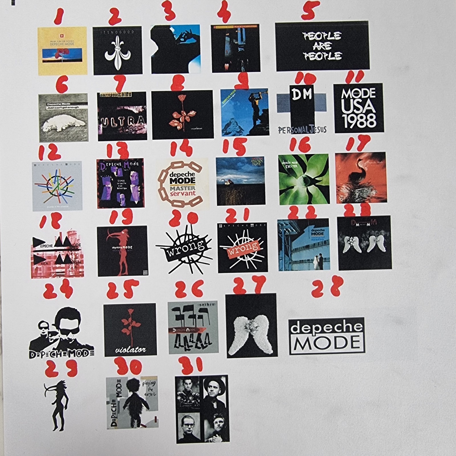 Depeche Mode Dangle Earrings –Devotee Fan Gift, Jewelry, Music Lover Handmade UK