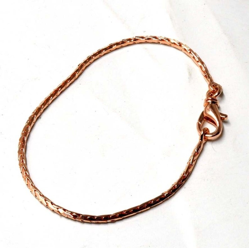 Pure Copper Snake Chain Bracelet Copper Arthritis Pain Relief Biker Bracelet