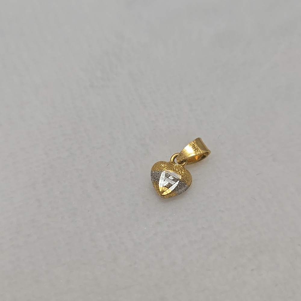 22k Solid Gold Heart Pendant