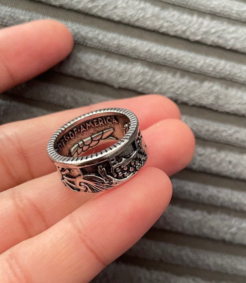 Fashion Ladies Men’s Unisex adult Band Ring 925 Sterling Silver plated UK Size N