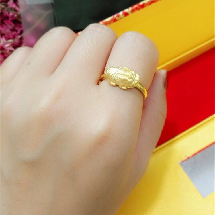 22K 23K 24K Thai Baht Yellow Gold Pixiu Necklace Women’s Bracelet Accessories