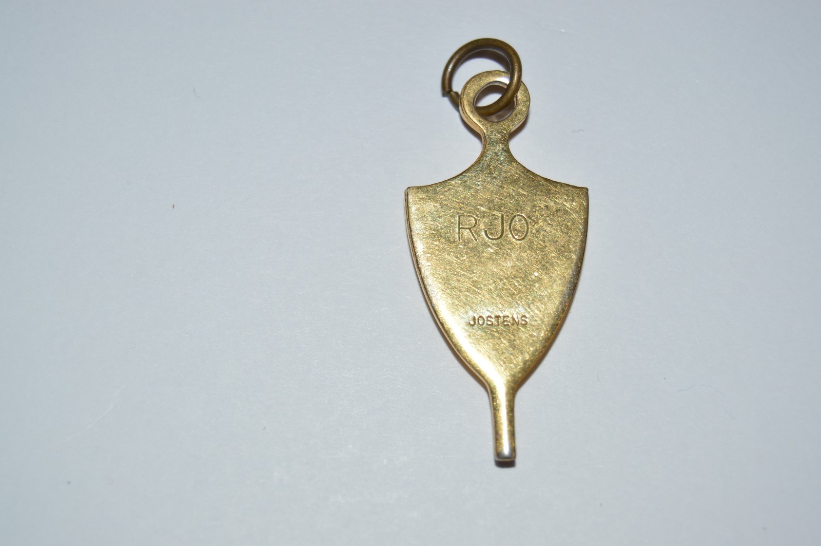 Beautiful Minty Gold Tone Jostens Class of 1995 Pendant Charm Blue & Yellow Gold