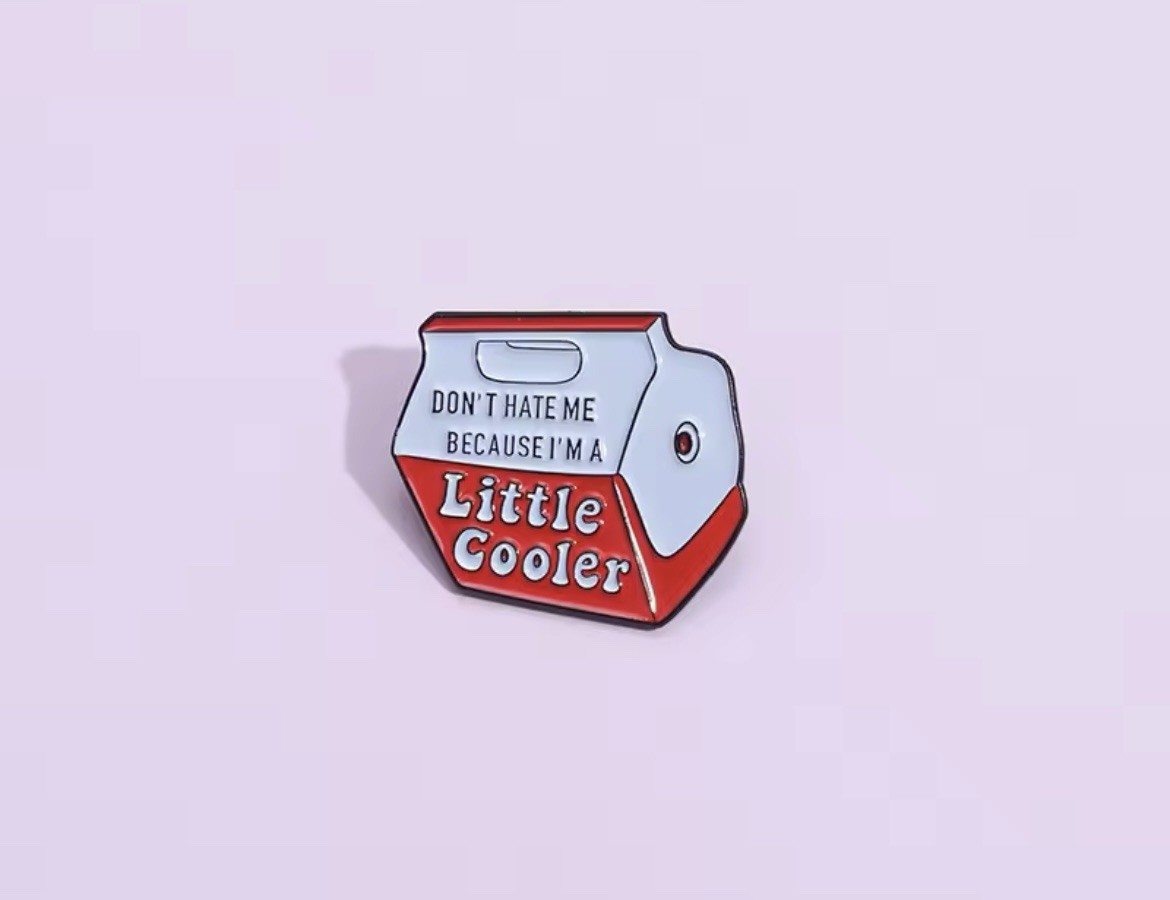 Little Cooler Style 1pc Pin Rubber Backer Humor Don’t Hate Me Fun FREE SHIPPING