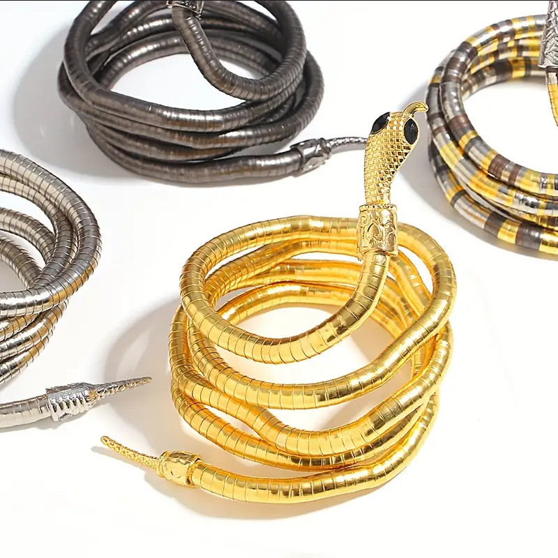 Necklace Bracelet Adjustable Snake Collar Neck Wrist Jewelry Niche Design Gothic