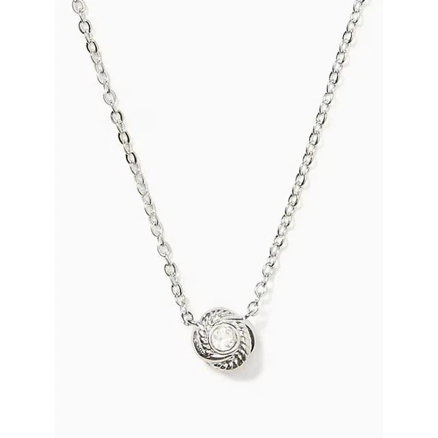 Kate Spade New York Infinity and Beyond Knot womens Mini Pendant Necklace