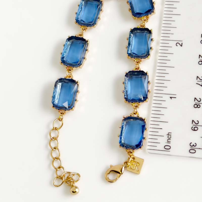 7″+2″ Banana Republic Crystal Bracelet Gift Chic Women Party Vacation Jewelry