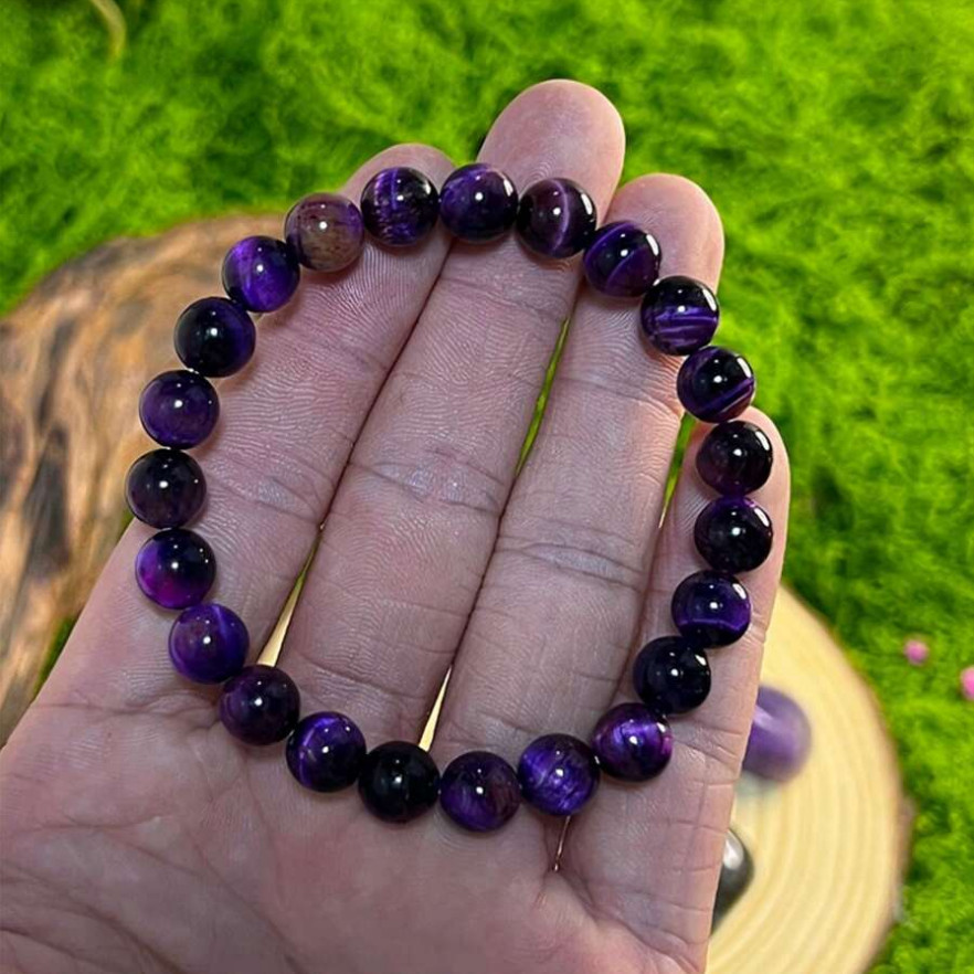 Fashion Natural Stone Crystal Beaded Bracelet Attract Wealth Women Men Jewelry
