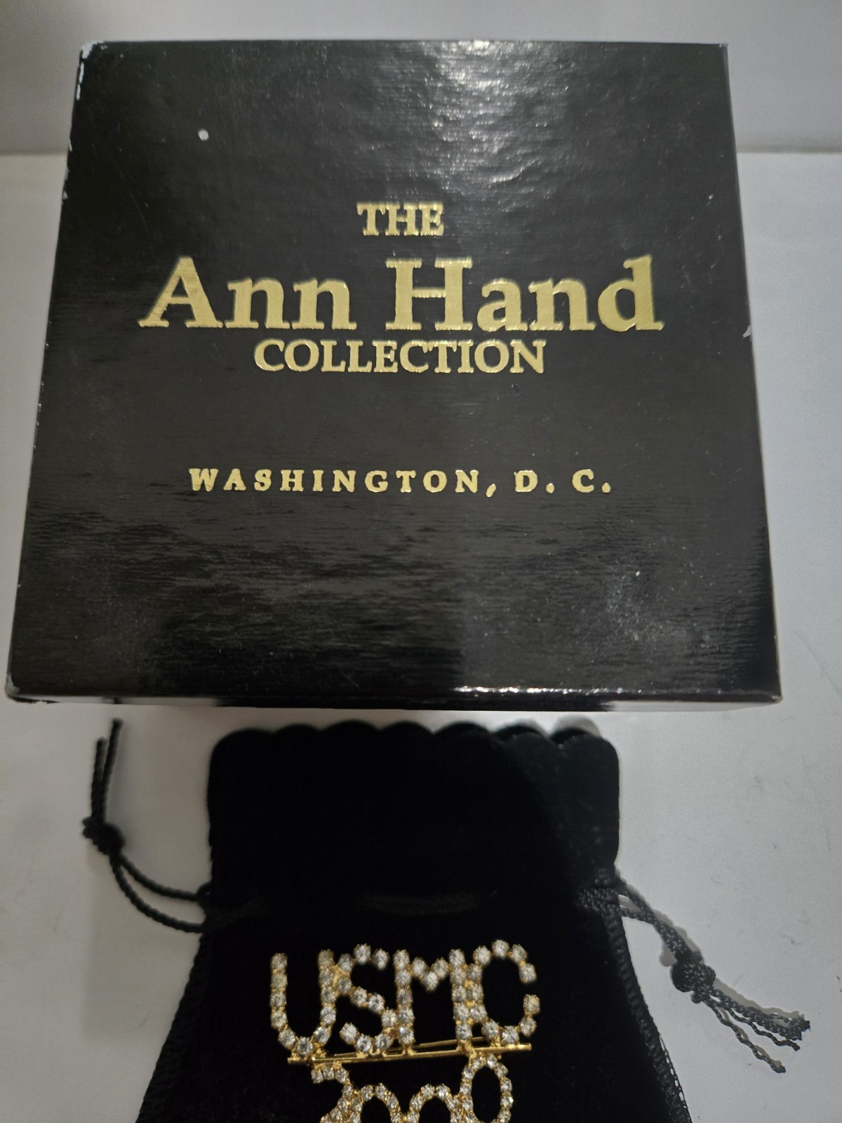 USMC Marine Corps 2000 Ann Hand Brooch Pin In Original Box RARE