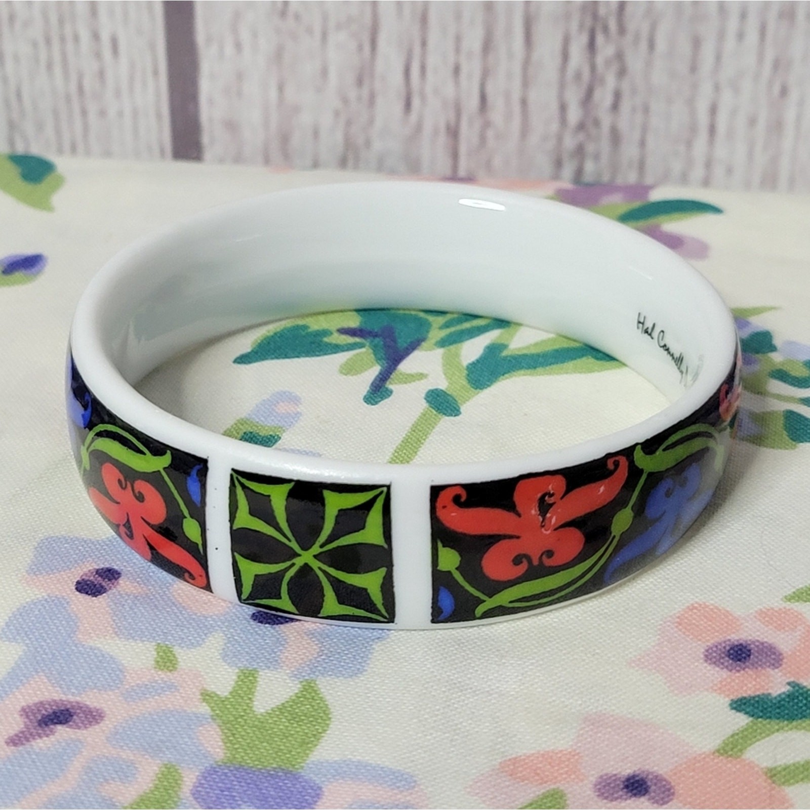 Hal Connelly Designs Enamel Ceramic Bracelet
