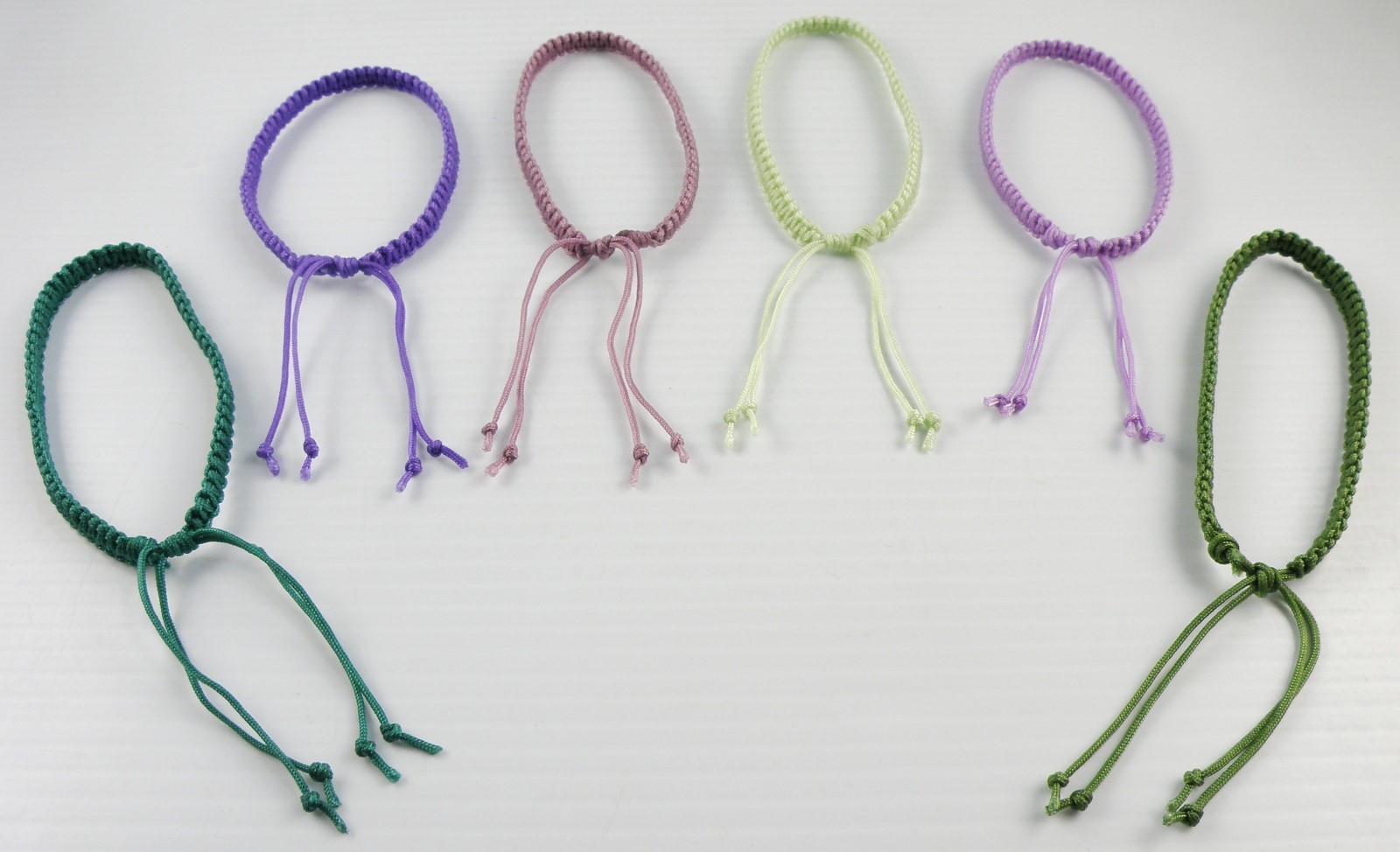 Handcrafted Cord Bracelet Adjustable Macrame Art Unisex Assorted Colors