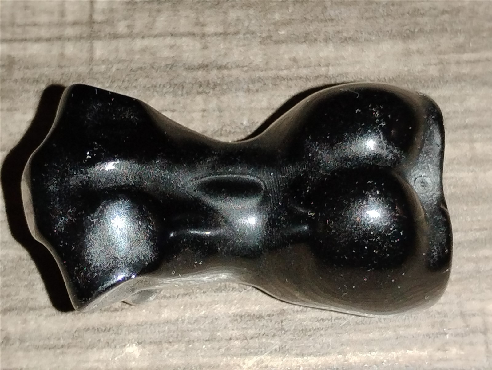 Black Obsidian Female Torso Stone 1.5″ (Inches) Tall 18.3 g Carved Model Woman