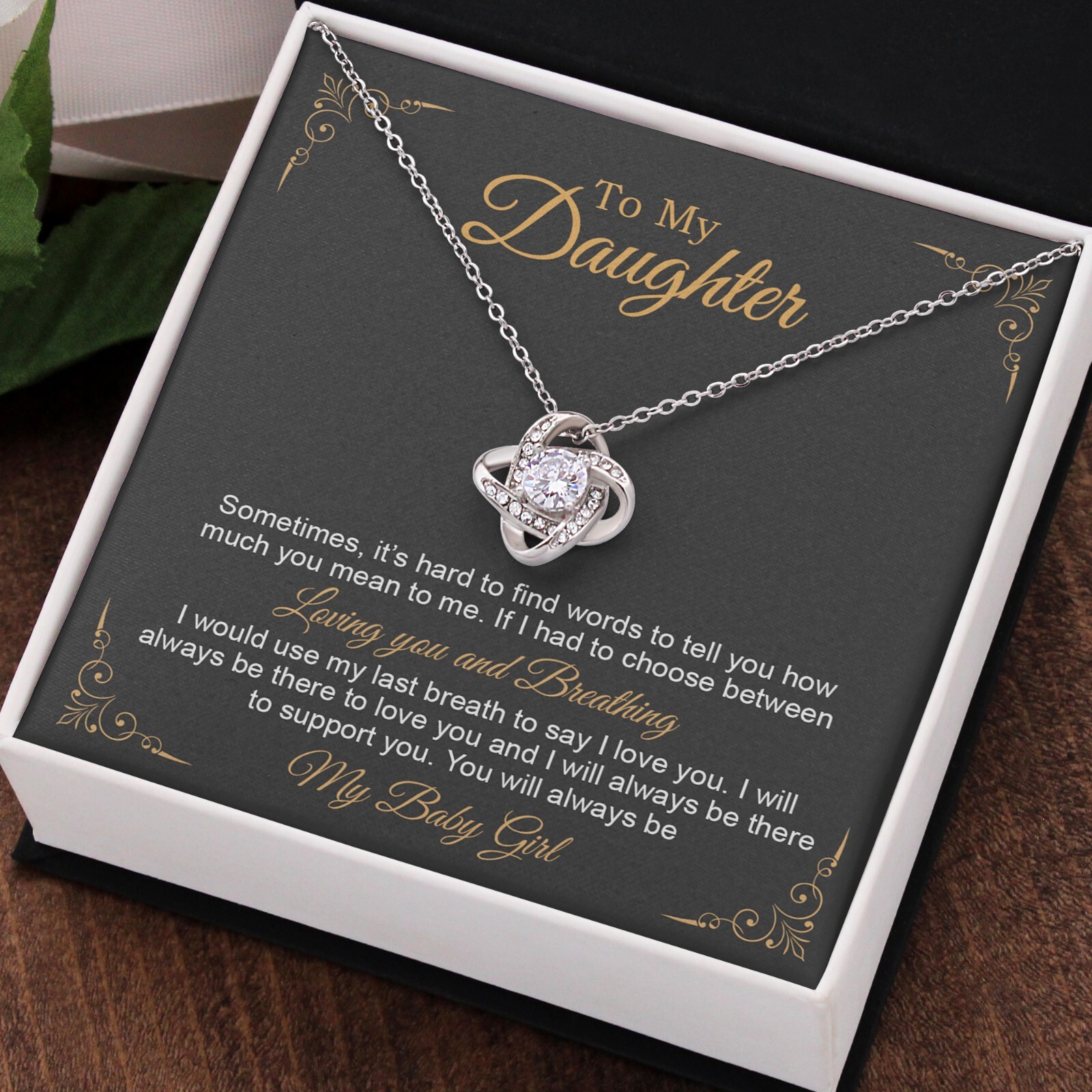 To My Daughter Necklace, Gift to My Daughter, Graduation Gift for Daughter