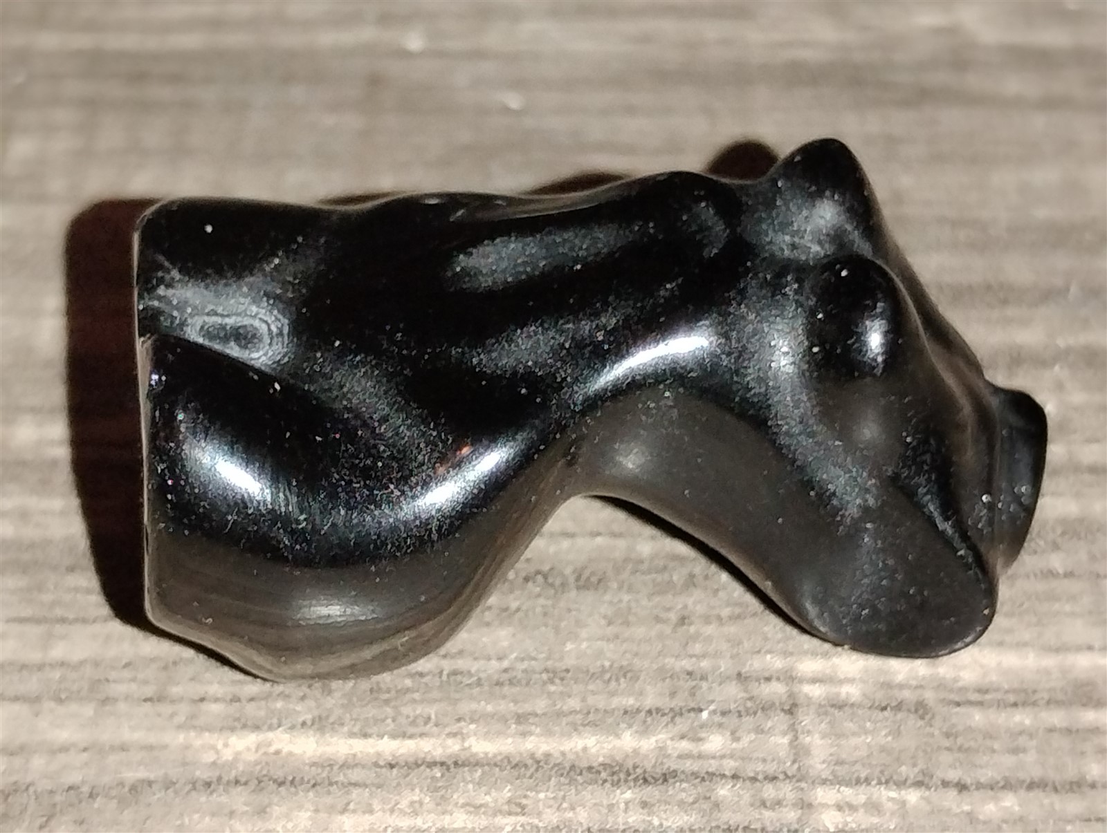 Black Obsidian Female Torso Stone 1.5″ (Inches) Tall 18.3 g Carved Model Woman