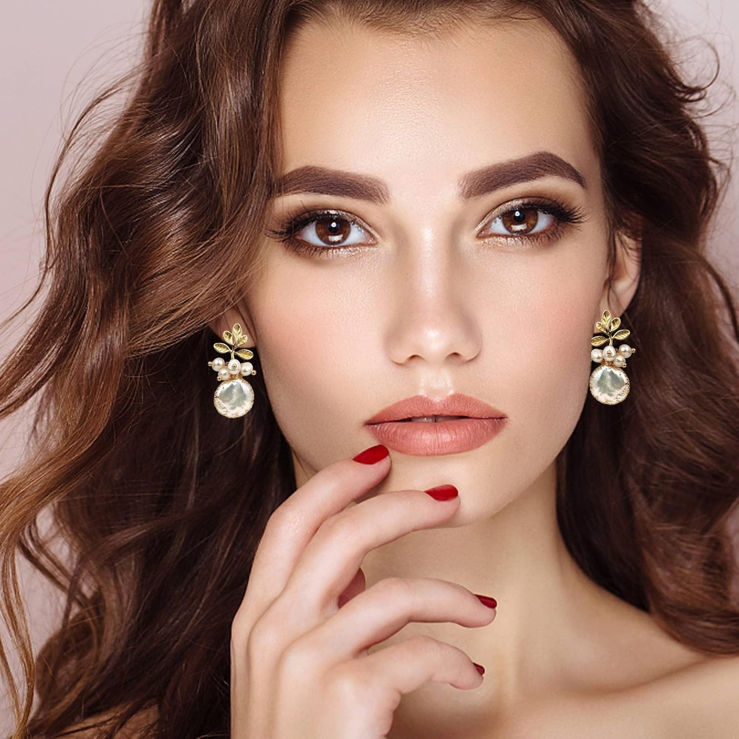 Unique 18k Gold & Freshwater Baroque Pearls – Dangle Earrings for All Occasions