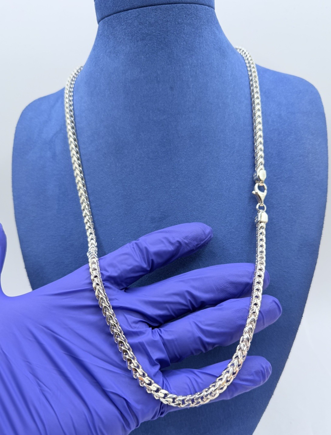 HEAVY SOLID 925 ITALY STERLING SILVER FRANCO CHAIN NECKLACE 28 6MM 863G G2U
