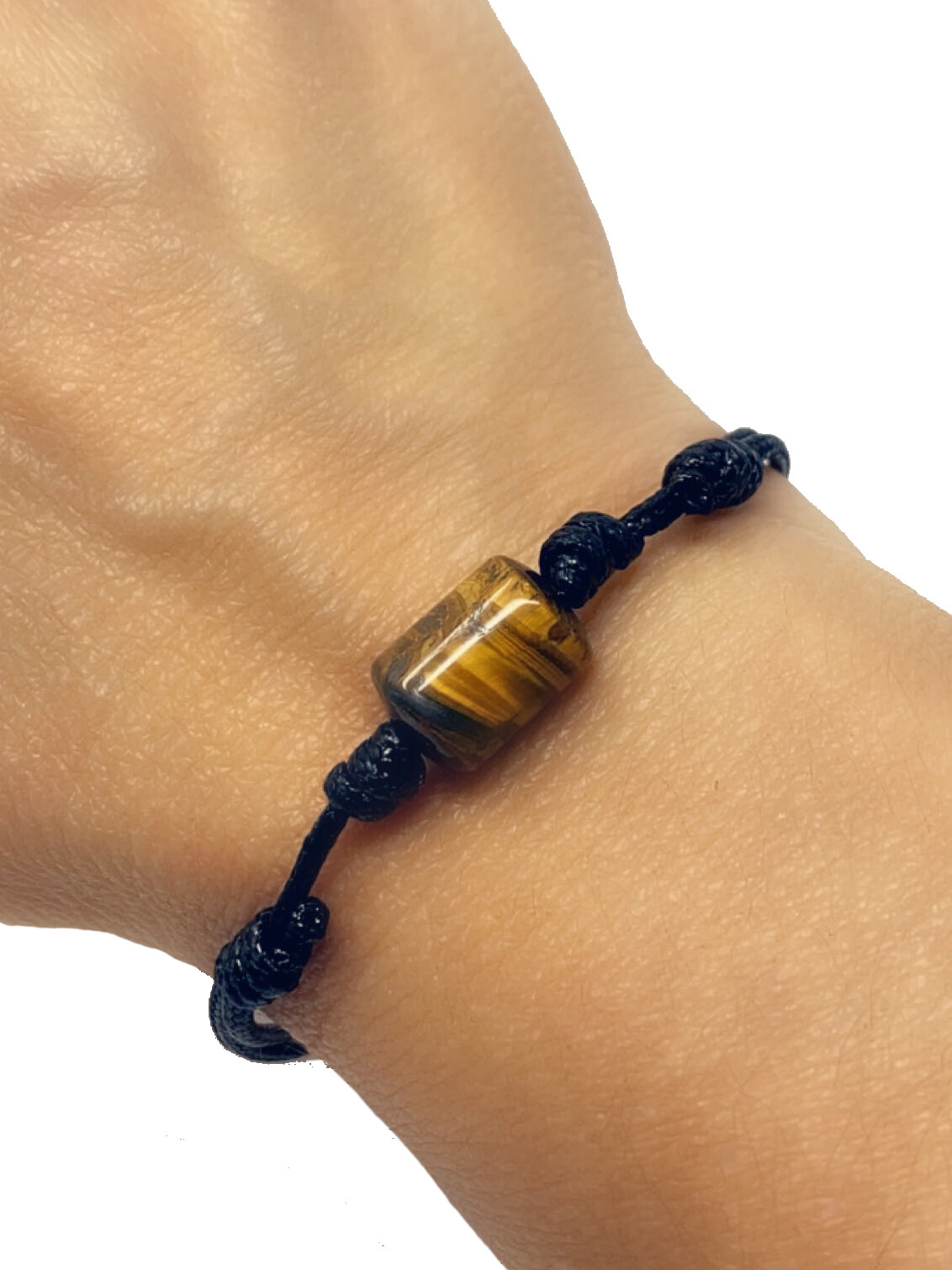 Mens Tiger eye stone bracelet chakra healing gift adjustable minimal unisex gift