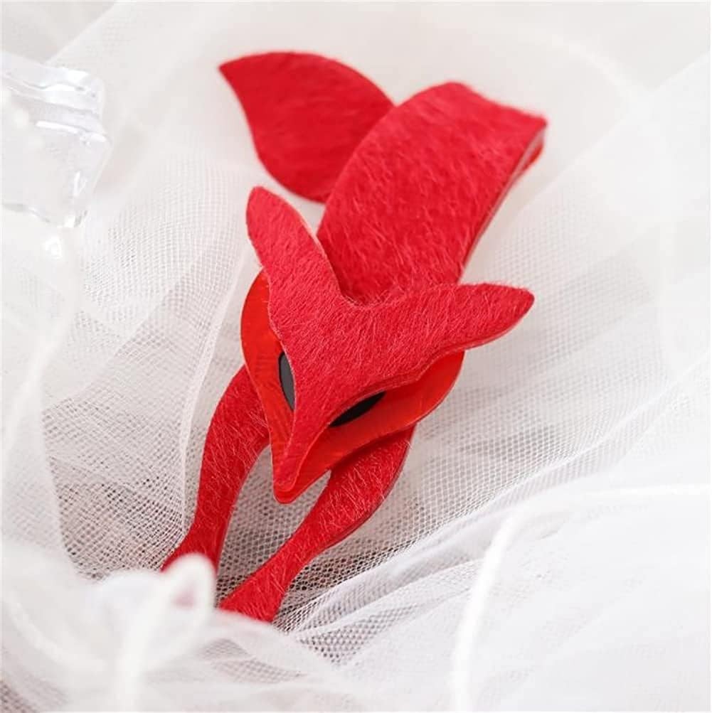 Fashion Fox Pin Brooch for Women Big Cute Acrylic Animals Brooch Lapel Pin Vinta