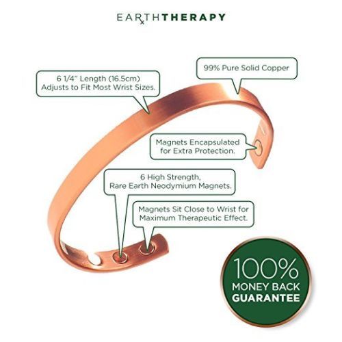 Copper Bracelet Magnetic Healing Bio Therapy Arthritis Pain Relief Bangle Cuff