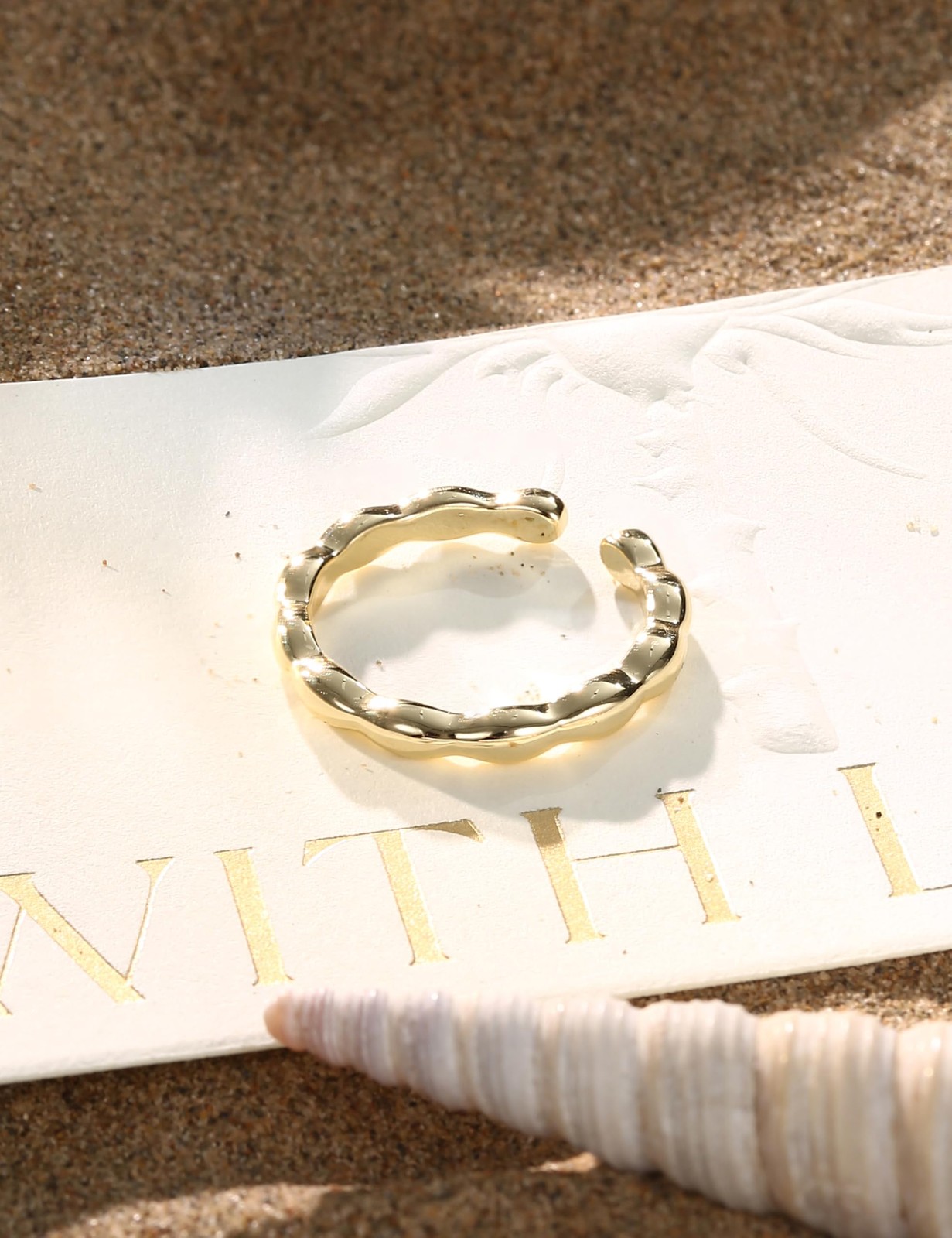 FIASASO 14K Gold Filled Toe Rings for Women Non Tarnish 14 mm, gold