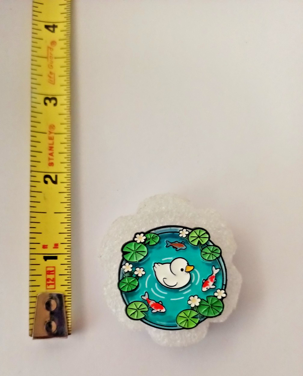 DUCK IN A POND-PIN-2 OR MORE PINS $5.49 SHIPN-SPEND $20 OR MORE SHIPN IS FREE