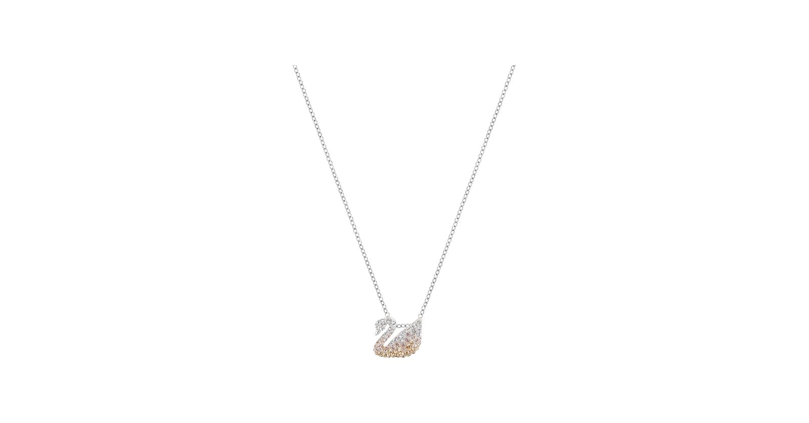 Swarovski Iconic Swan Pendant, Small Multi-colored, Rhodium Plating, 5215038